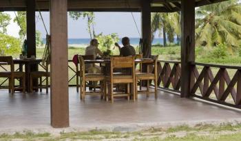 Restaurant Bird Island Lodge Seychellen