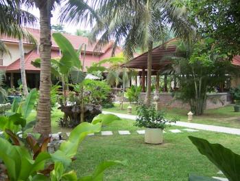 Garten Le Duc Praslin Seychellen