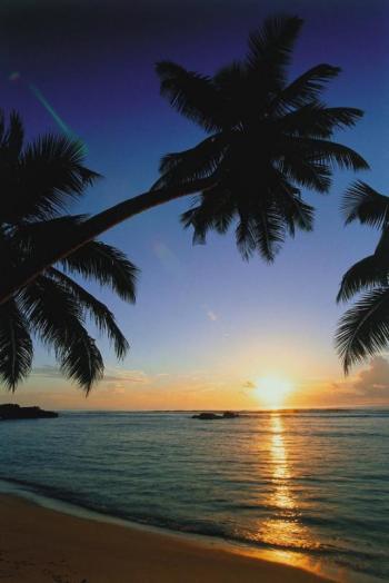 Sonnenaufgang Chalet D'Anse Forbans Mahe Seychellen