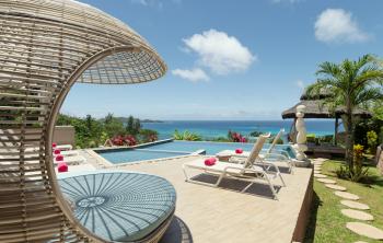 Le Duc de Praslin Hotel & Villas  270° Villa Pool View